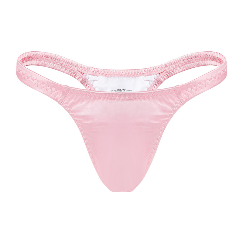 Thin Band Thong Tucking Gaff Panties Pink
