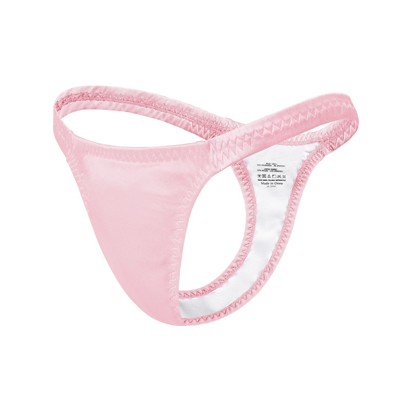 Thin Band Thong Tucking Gaff Panties Pink