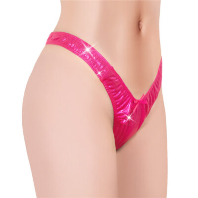 Little Secret Sparkle Metallic Tucking Gaff Panties Hot Pink