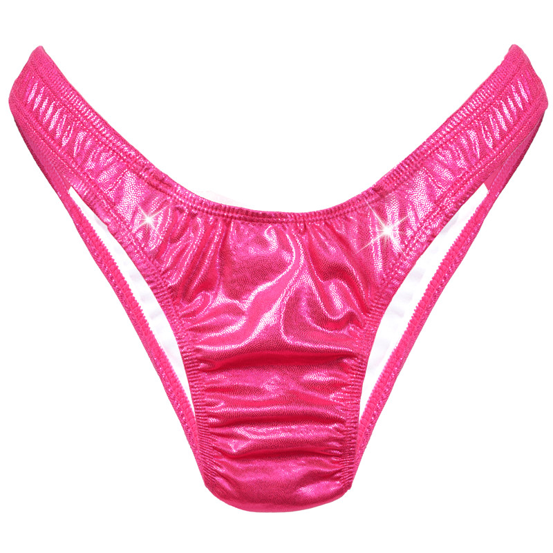 Little Secret Sparkle Metallic Tucking Gaff Panties Hot Pink