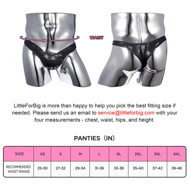 Little Secret Sparkle Metallic Tucking Gaff Panties Black