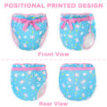 Snuggle Bunny Pattern Silky Ribbon Omutsu Japanese Diaper Cover