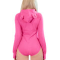Cozy Sissy Bear Hoodie Sweatshirt Onesie Hot Pink