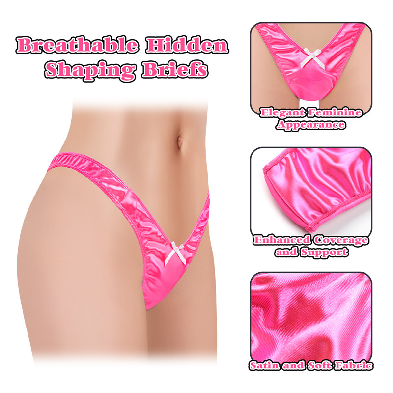 Little Secret Thong Tucking Gaff Panties Hot Pink