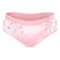 Pretty Satin Ruffled Lace Bow Panties Pink