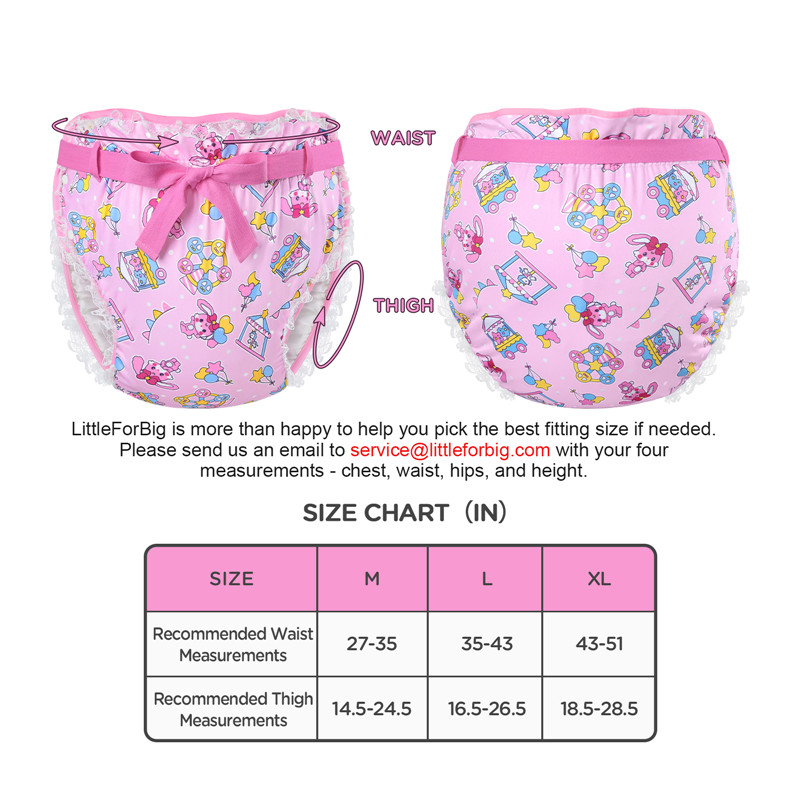 Usagi Pastel Circus Pattern Silky Ribbon Omutsu Japanese Diaper Cover