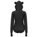 Cozy Sissy Bear Hoodie Sweatshirt Onesie Black