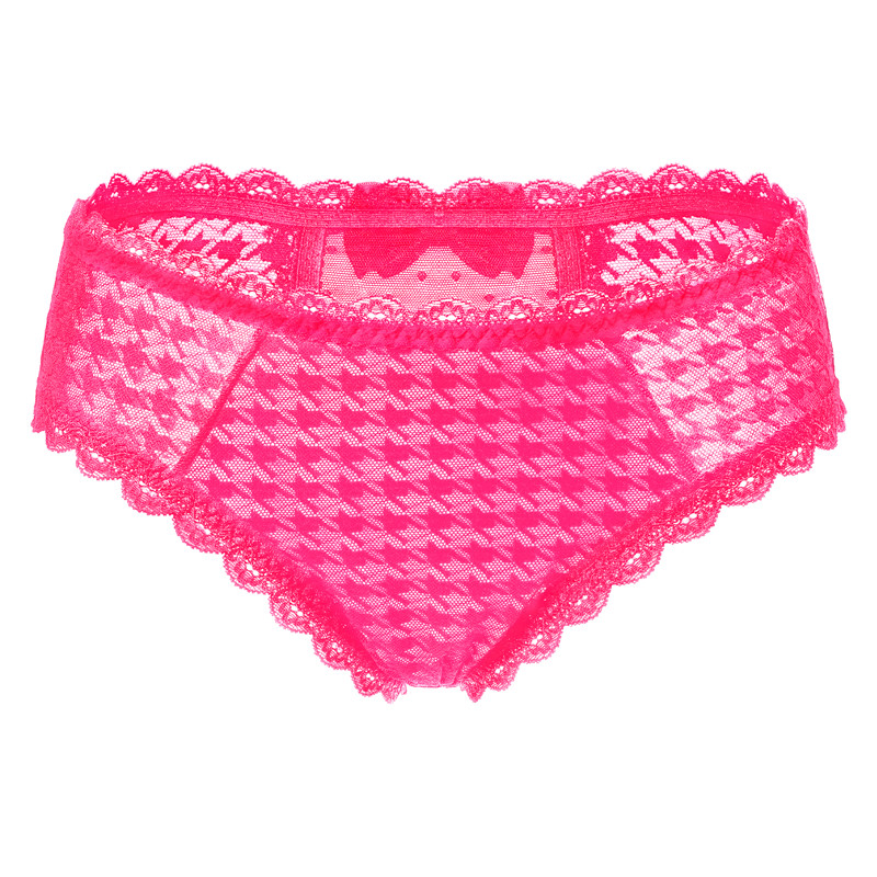 Cheeky Bow Tucking Gaff Panties Hot Pink