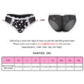 Snuggle Bunny Pattern Mesh Tucking Gaff Panties Black