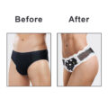Snuggle Bunny Pattern Mesh Tucking Gaff Panties Black