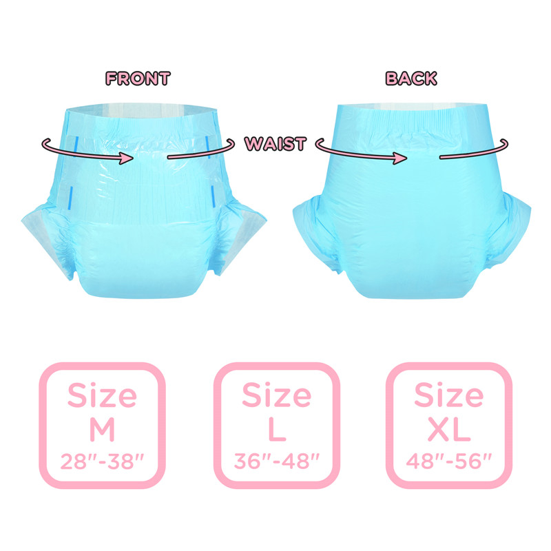 ABDry Ultra Absorbent Diapers 10 Pieces Pack Blue(M)/(L)/(XL)