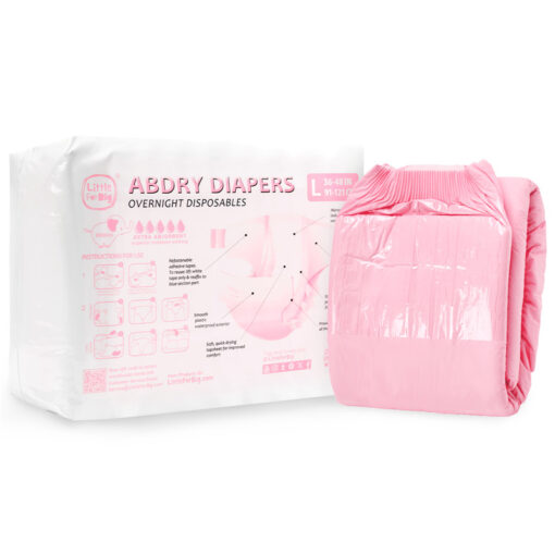 ABDry Ultra Absorbent Diapers 10 Pieces Pack Pink(M)/(L)/(XL)