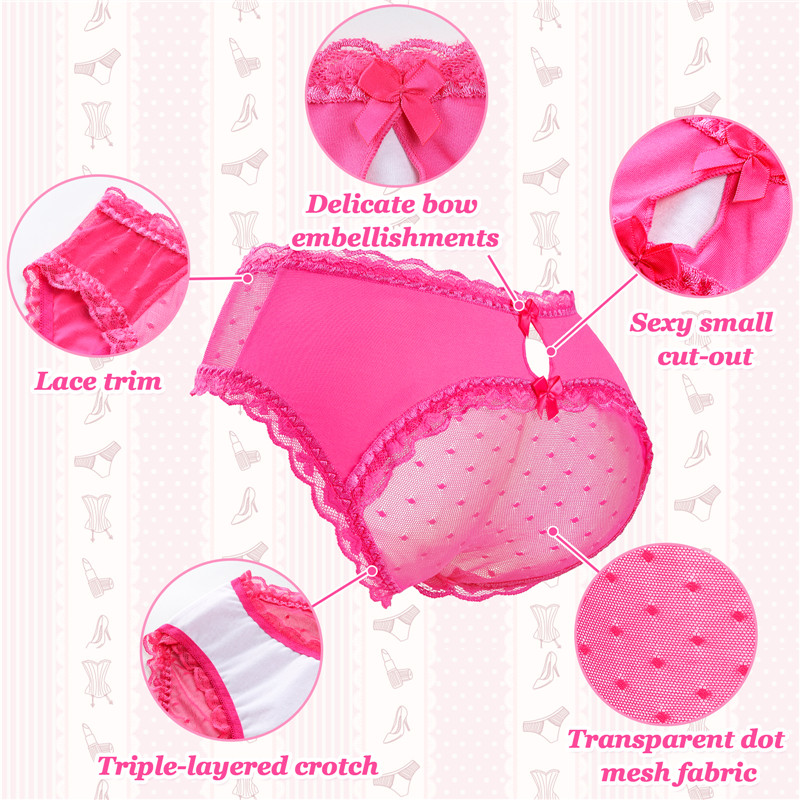 Cheeky SissyUniversity Tucking Gaff Panties Hot Pink