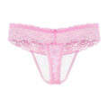 Lace Band Tucking Gaff Thong Panties Pink