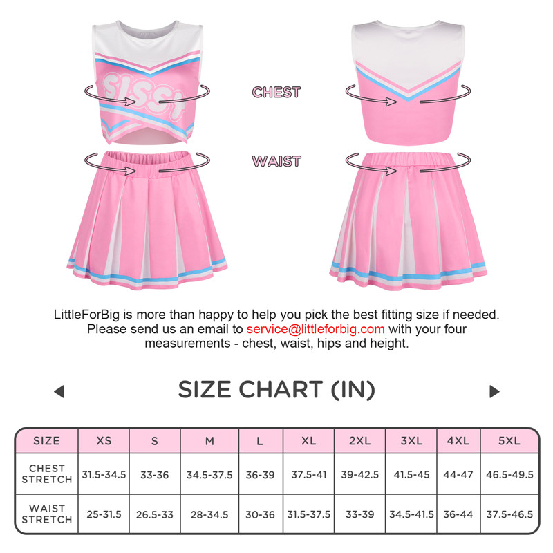 Cheer SissyUniversity Croptop Mini Skirt Bralette Set