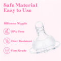 Spiral Texture Bottle Nipples 3-Pack