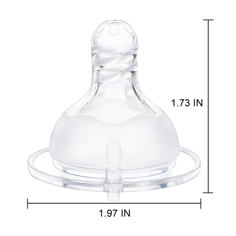 Spiral Texture Bottle Nipples 3-Pack