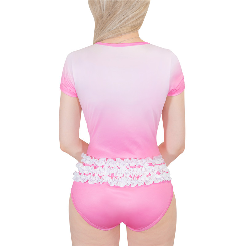 Little Beauty Ruffle Back Onesie Bodysuit