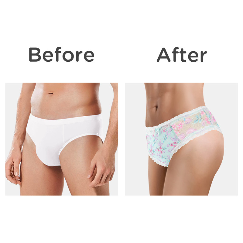 Cottagecore Pattern Tucking Gaff Panties Green