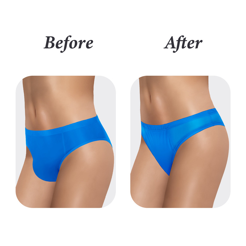 Tucking Gaff Brazilian Cheeky Panties Blue