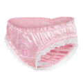 Chastity SissyUniversiry Satin Lace Panties Pink