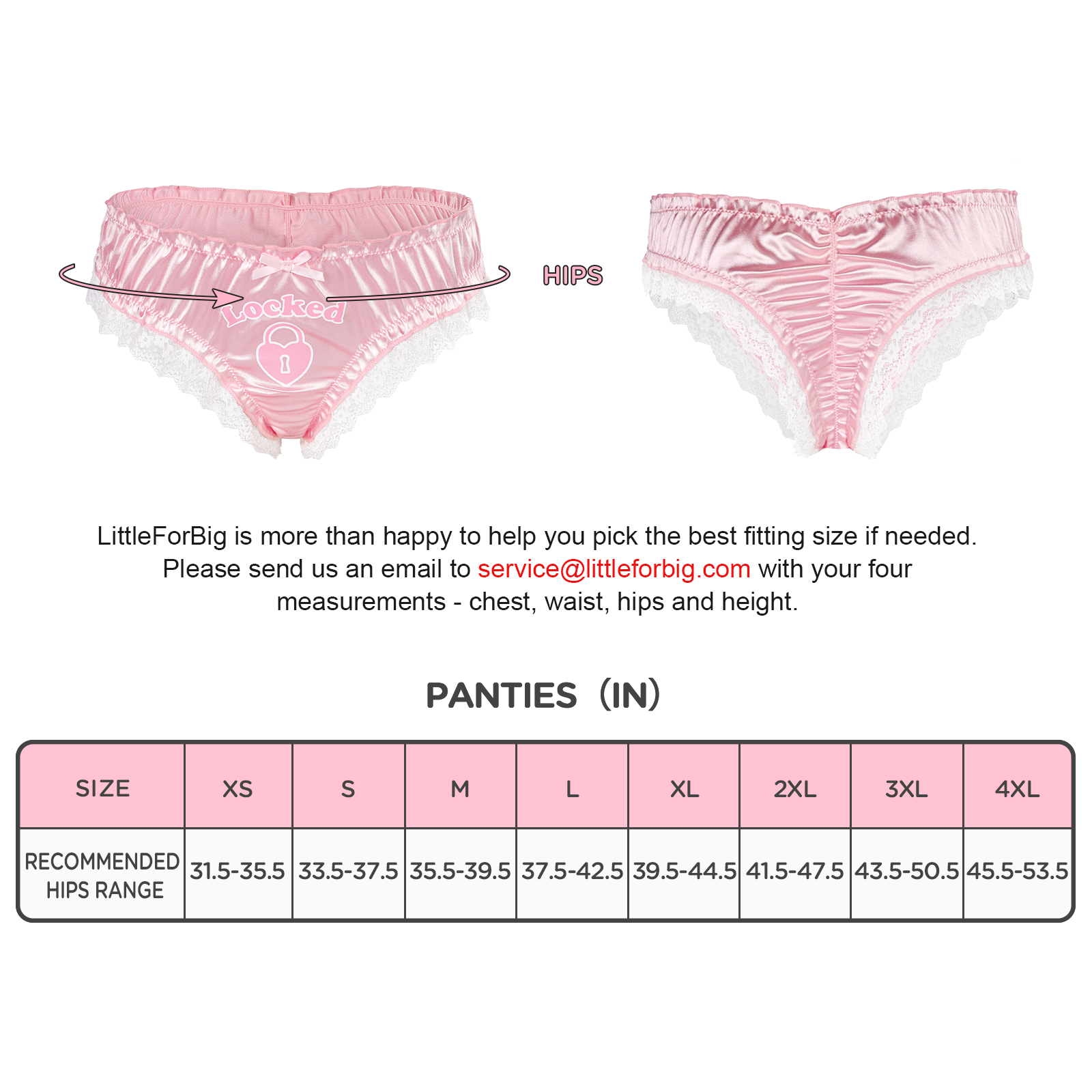 Chastity SissyUniversiry Satin Lace Panties Pink