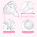 Textured Surface Bottle Bottle Nipples 3-Pack
