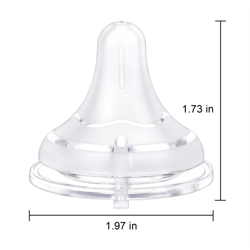 Textured Surface Bottle Bottle Nipples 3-Pack