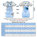 Little Blue Furrytail Racecar Romper Bodysuit