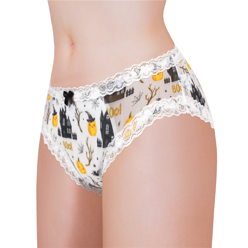 Pumpkin Halloween Pattern Tucking Gaff Panties