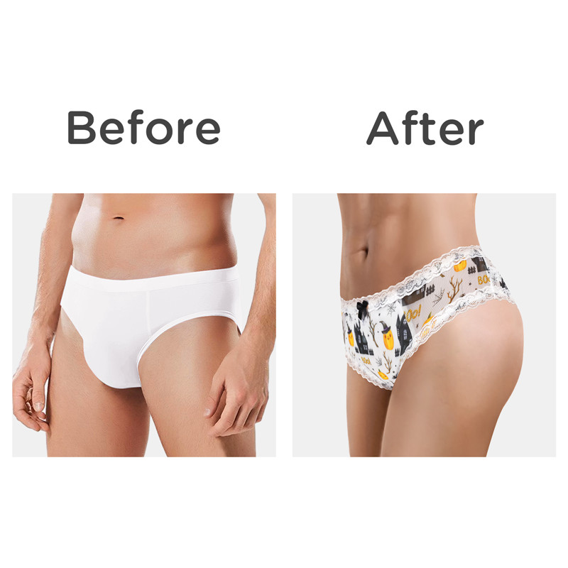 Pumpkin Halloween Pattern Tucking Gaff Panties