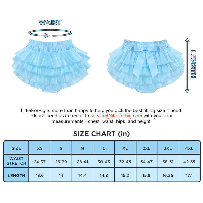 Ballerina Tutu Bloomers Skirted Panties Blue