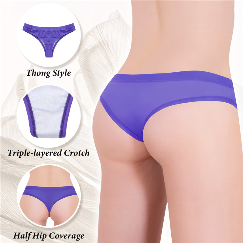 Tucking Gaff Brazilian Cheeky Panties Purple