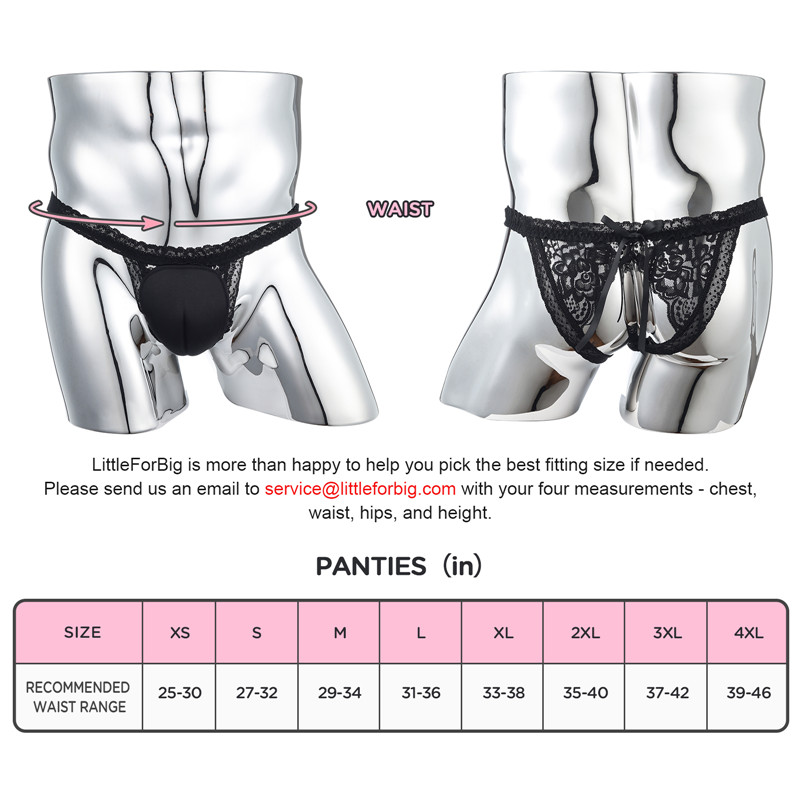 Camel Toe Tucking Gaff Thong Panties