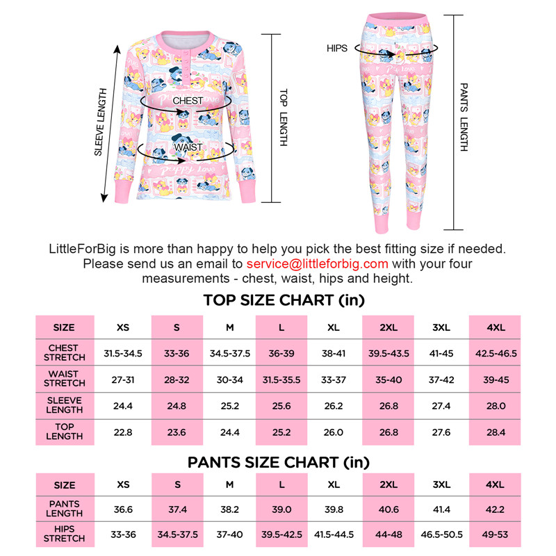 Puppy Love Little Blue Pajamas Set