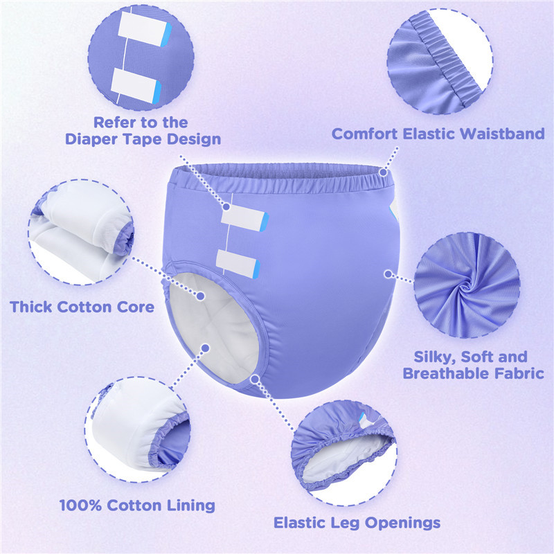 Primary Comfort Cloth Adult Training Pants Purple