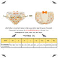 Pumpkin Lamps Pattern Cheeky Bow Tucking Gaff Panties