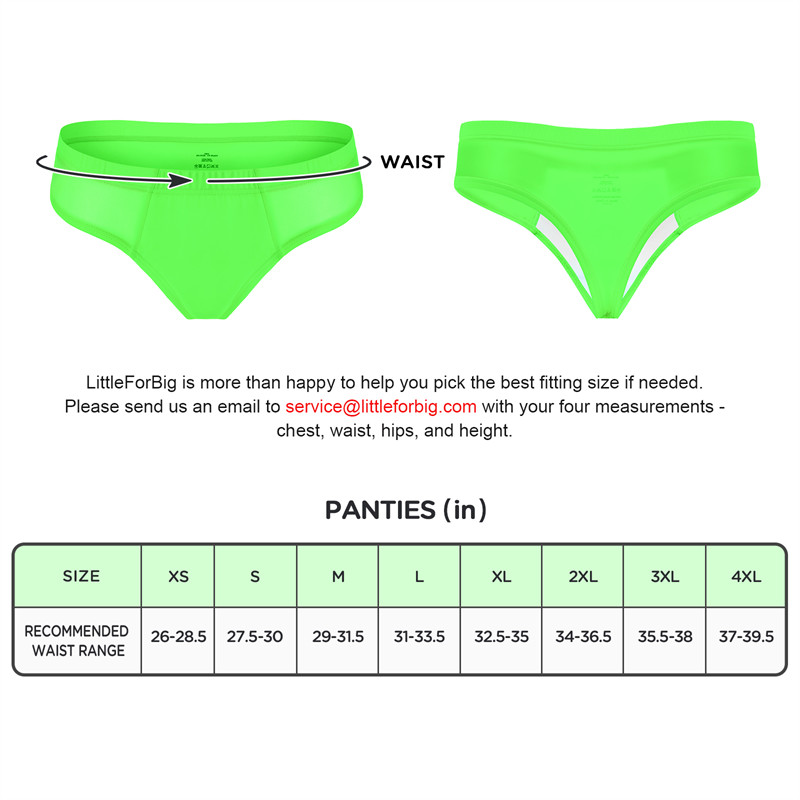 Tucking Gaff Brazilian Cheeky Panties Green