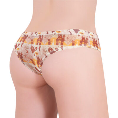 Halloween Ghost Pattern Tucking Gaff Brazilian Cheeky Panties