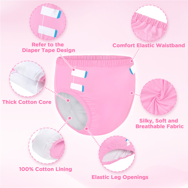 Primary Comfort Cloth Adult Training Pants Pink