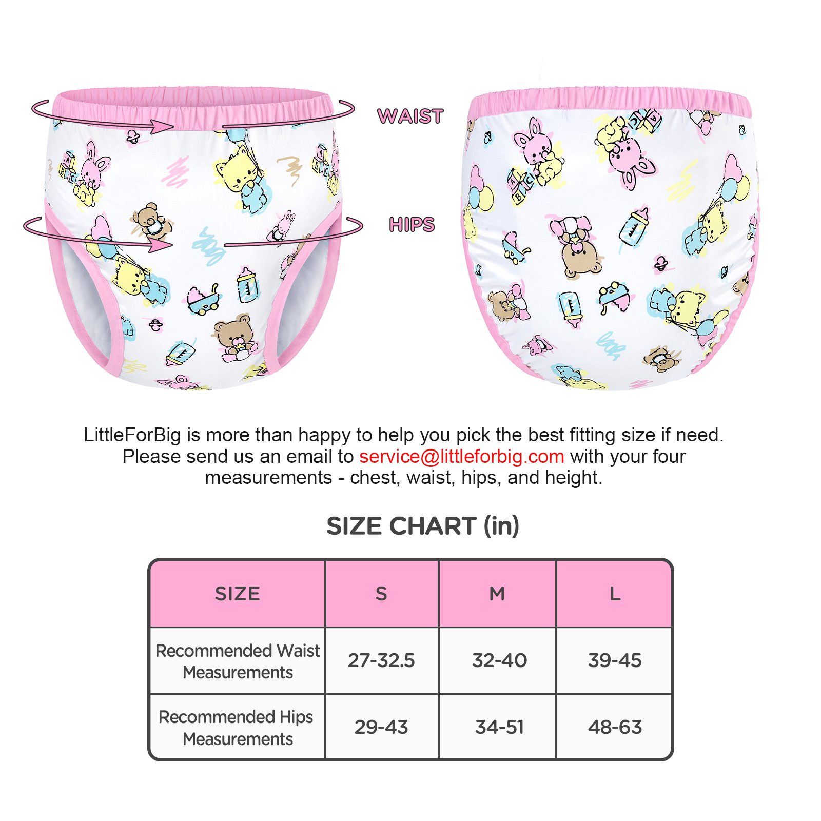 Full Print Baby Cuties Adult Training Pants
