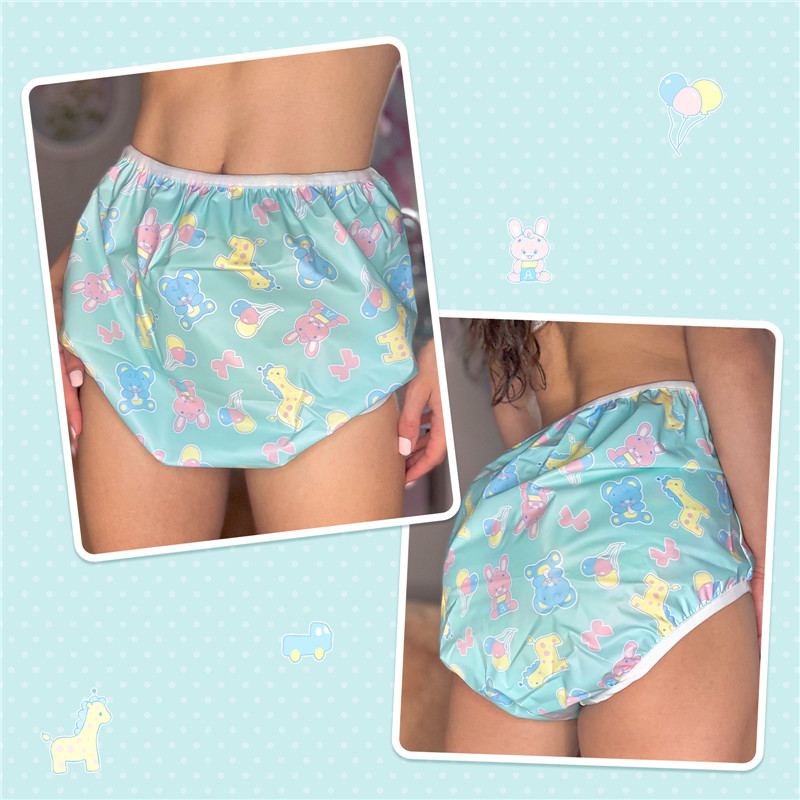 Full Print Baby Parade Adult Plastic Pull Up Diaper Pants Cover