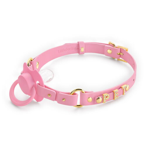 Gen II Pacifier & Gag Set with Rhinostone Letters Attachment