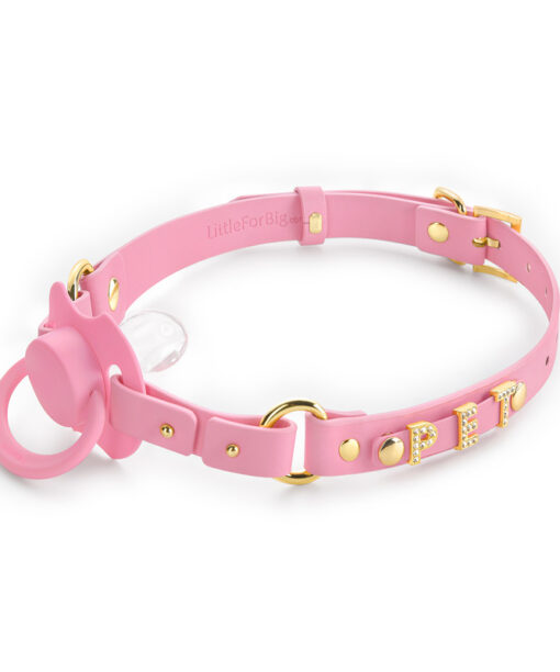 Gen II Pacifier & Gag Set with Rhinostone Letters Attachment