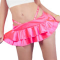 Satin SissyUniversity Side Strap Micro Skirt