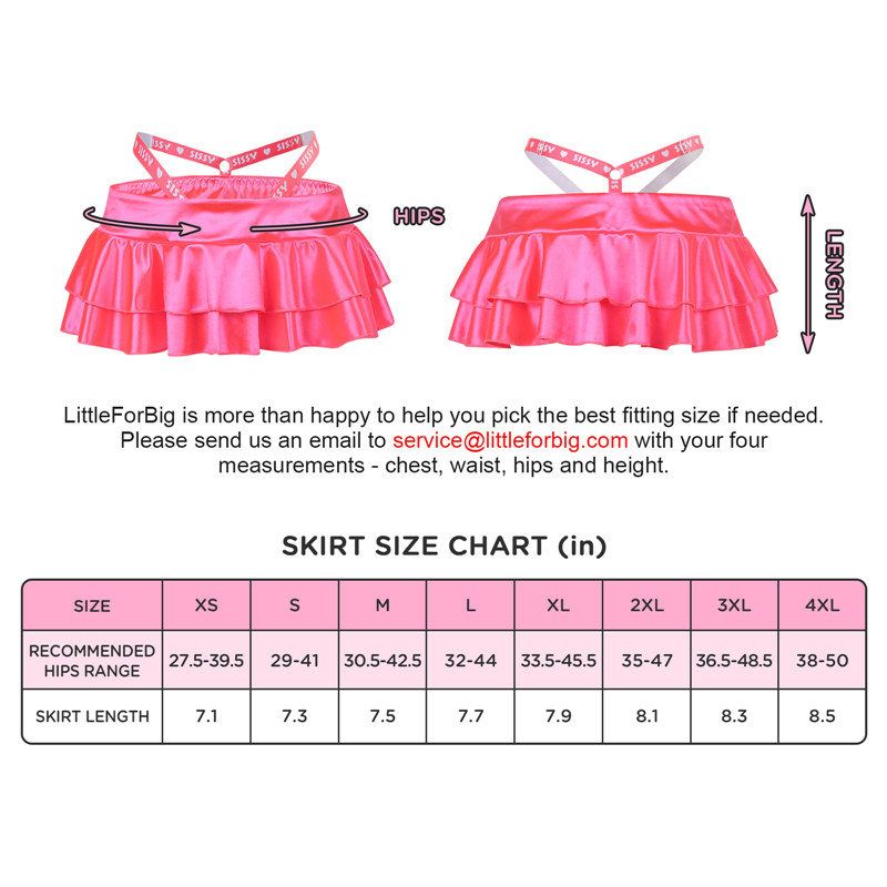 Satin SissyUniversity Side Strap Micro Skirt