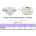 Purple Butterflies Pattern Cheeky Bow Tucking Gaff Panties