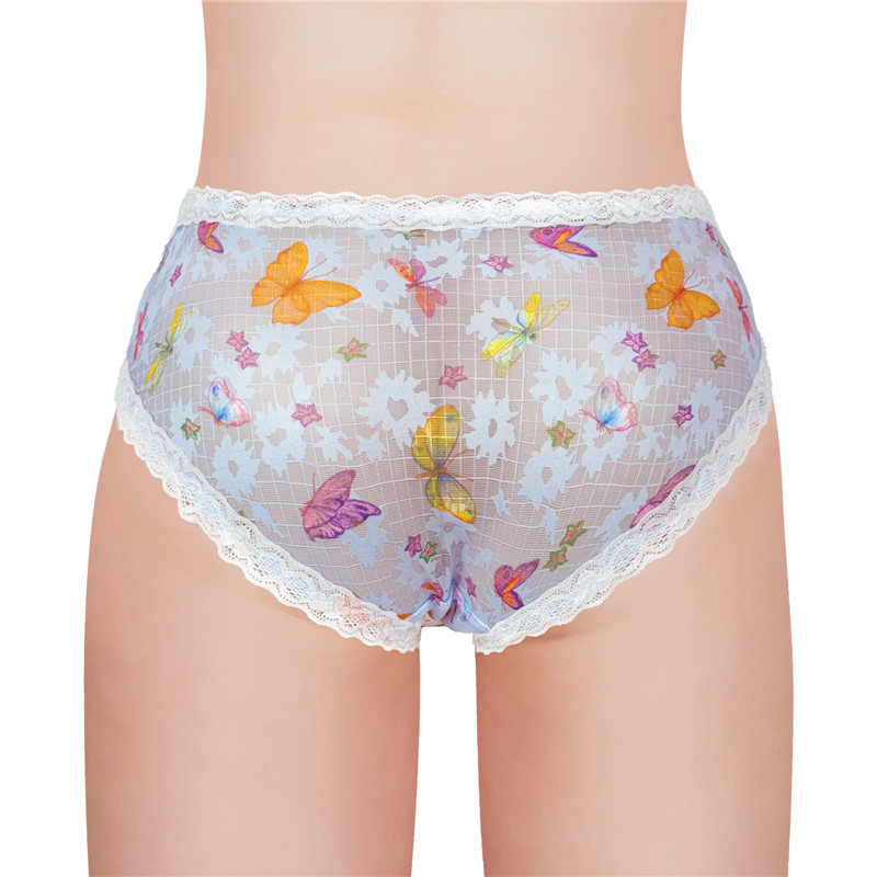 Butterflies Pattern Tucking Gaff Panties