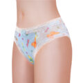 Butterflies Pattern Tucking Gaff Panties