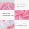 Pink Hearts Pattern Tucking Gaff Panties